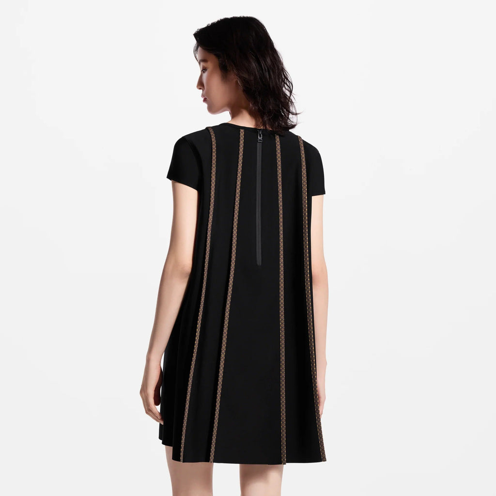 Monogram Accent Trapeze Dress