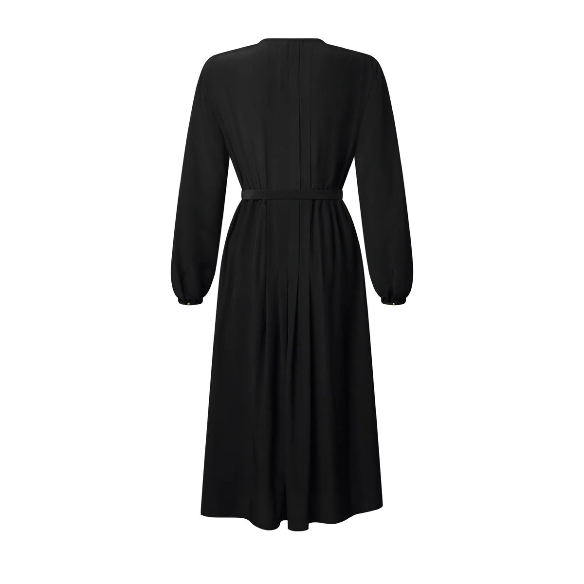 Monogram Accent Pleat Dress