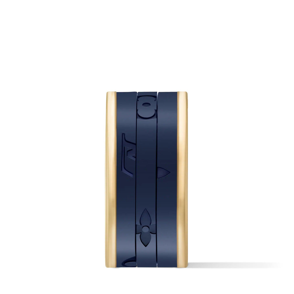 Les Gastons Vuitton Puzzle Ring, Yellow Gold and Blue Titanium