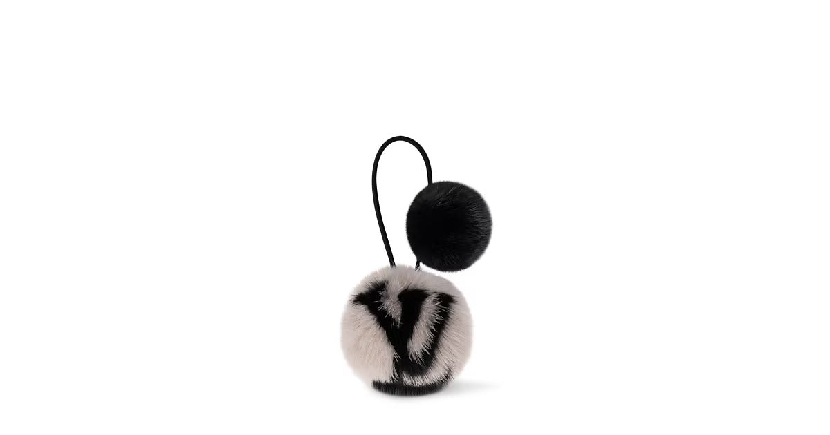 LV Cosy Mink Fur Elastic Scrunchy