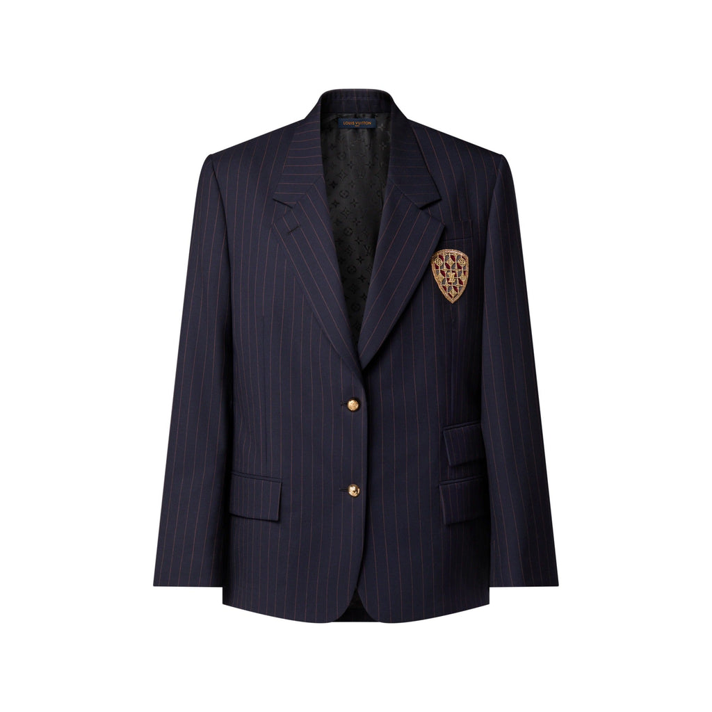 Pinstriped Preppy Blazer