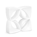 Monogram Flower Bookend