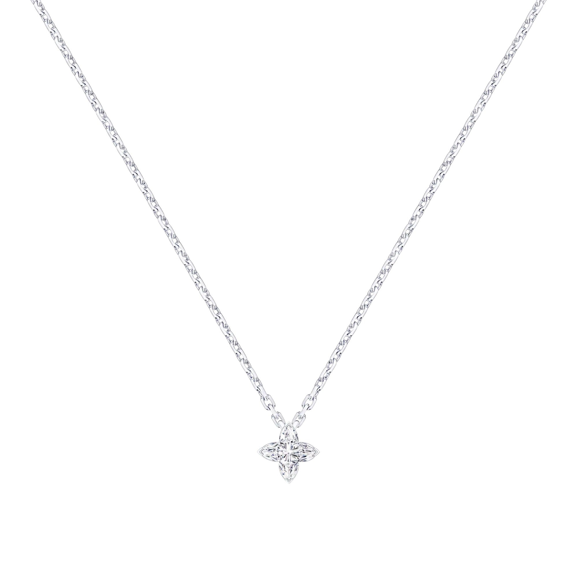 LV Diamonds Pendant, LV Monogram Star cut