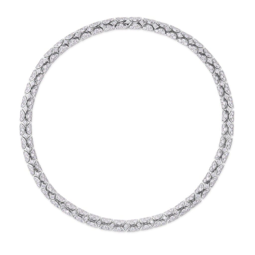 Galaxie Necklace, White Gold and Diamonds
