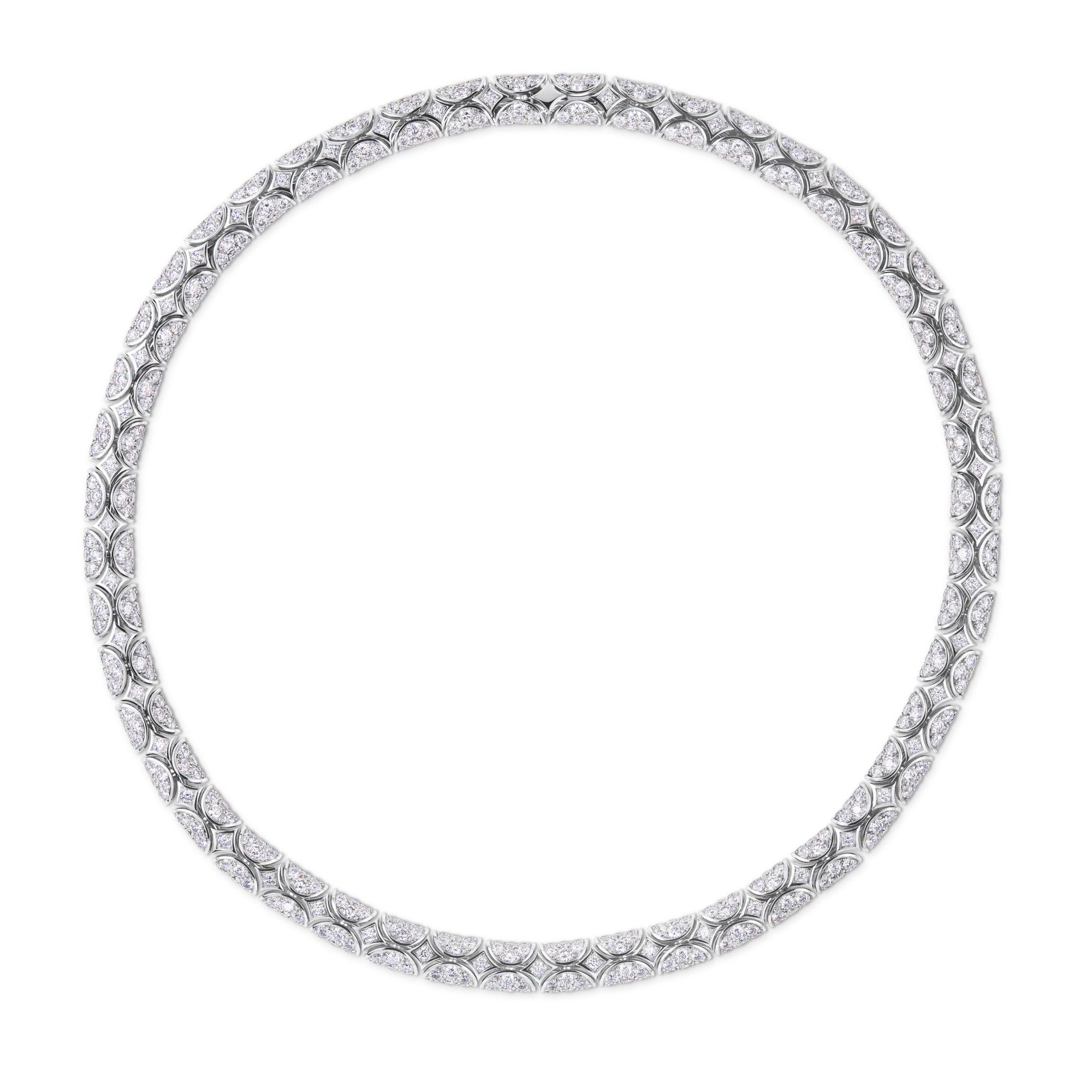 Galaxie Necklace, White Gold and Diamonds