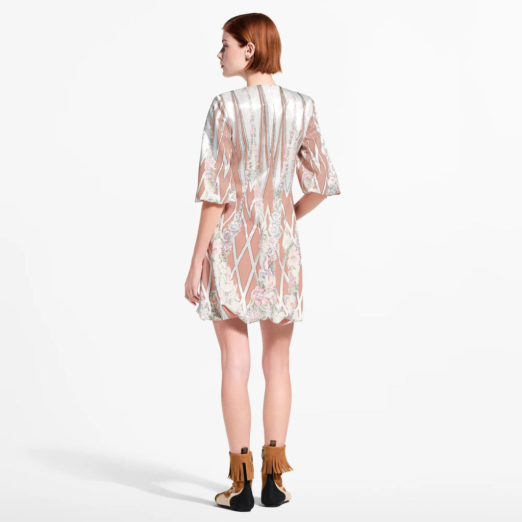 Floral Wallpaper Mini Dress