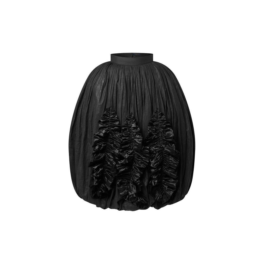 Ruffle Trim Balloon Skirt