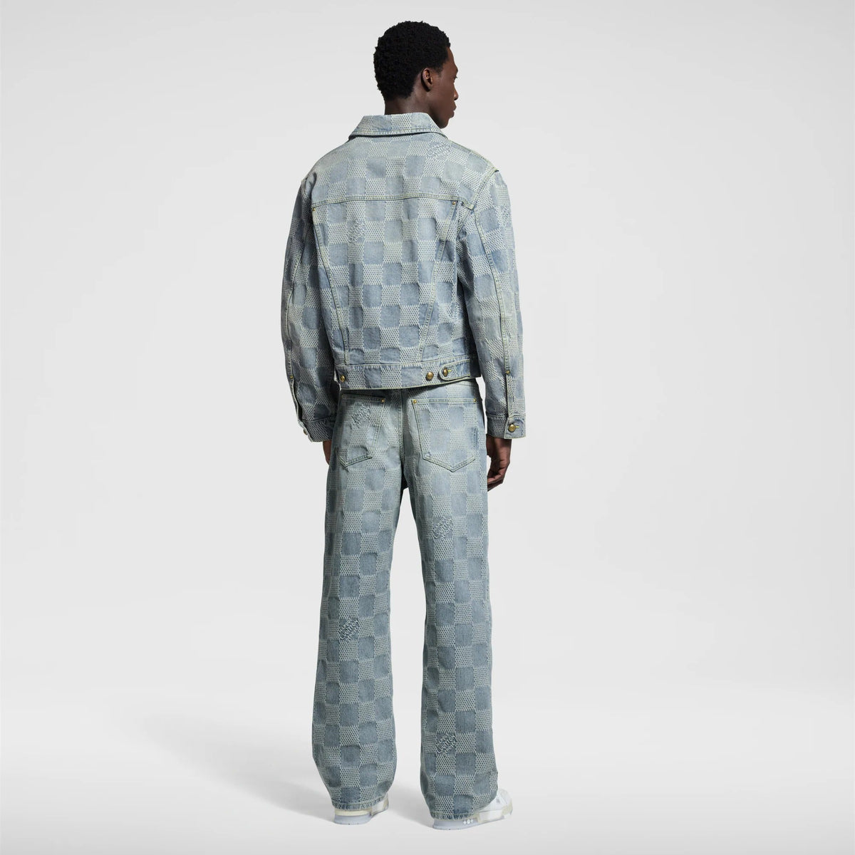 Damier Denim Skate Pants