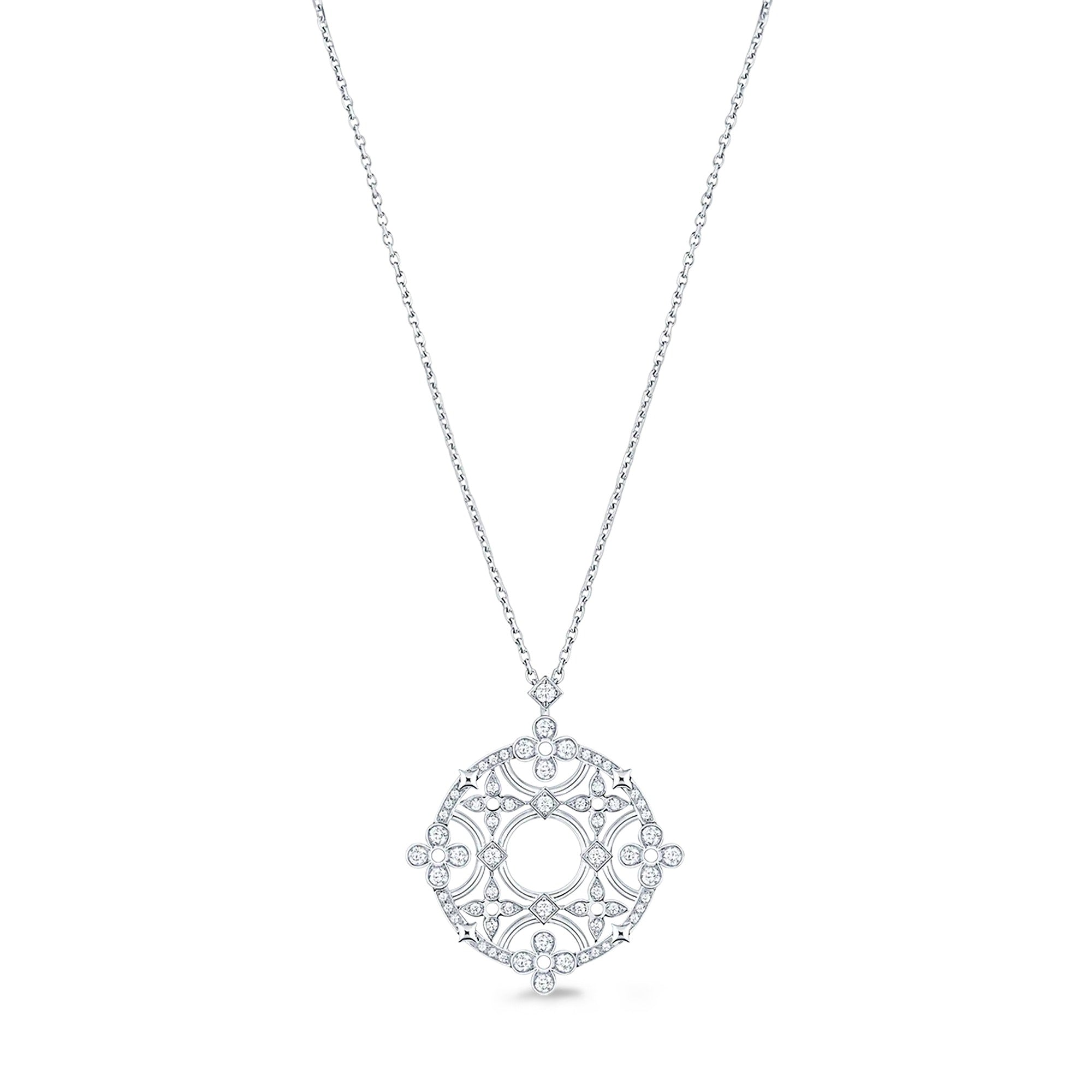 Dentelle Medallion, White Gold And Diamonds