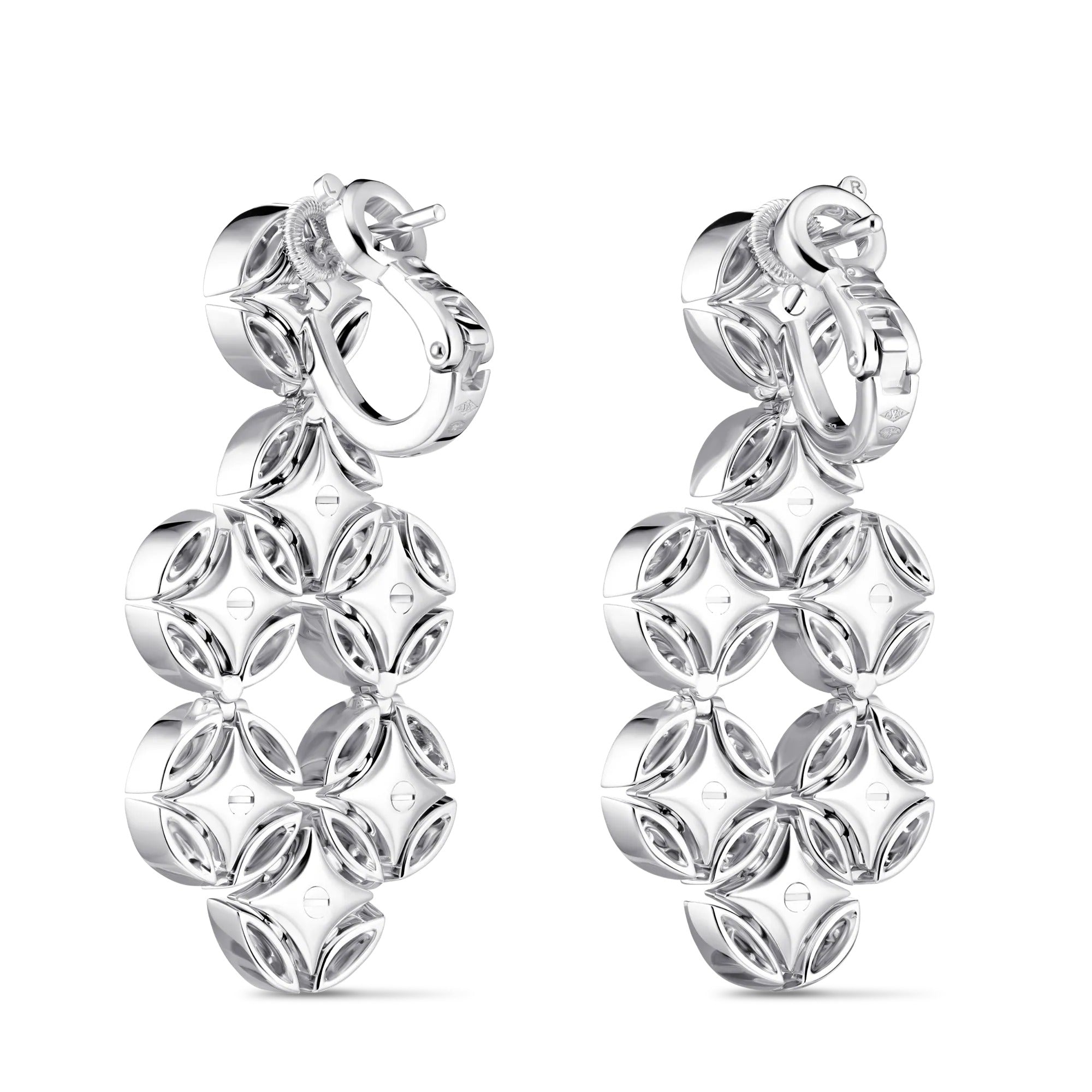 Galaxie Earrings, White Gold and Diamonds