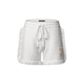 Fringe Hem Toweling Shorts