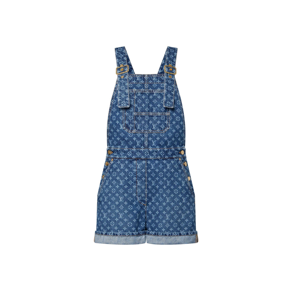 Monogram Denim Overalls