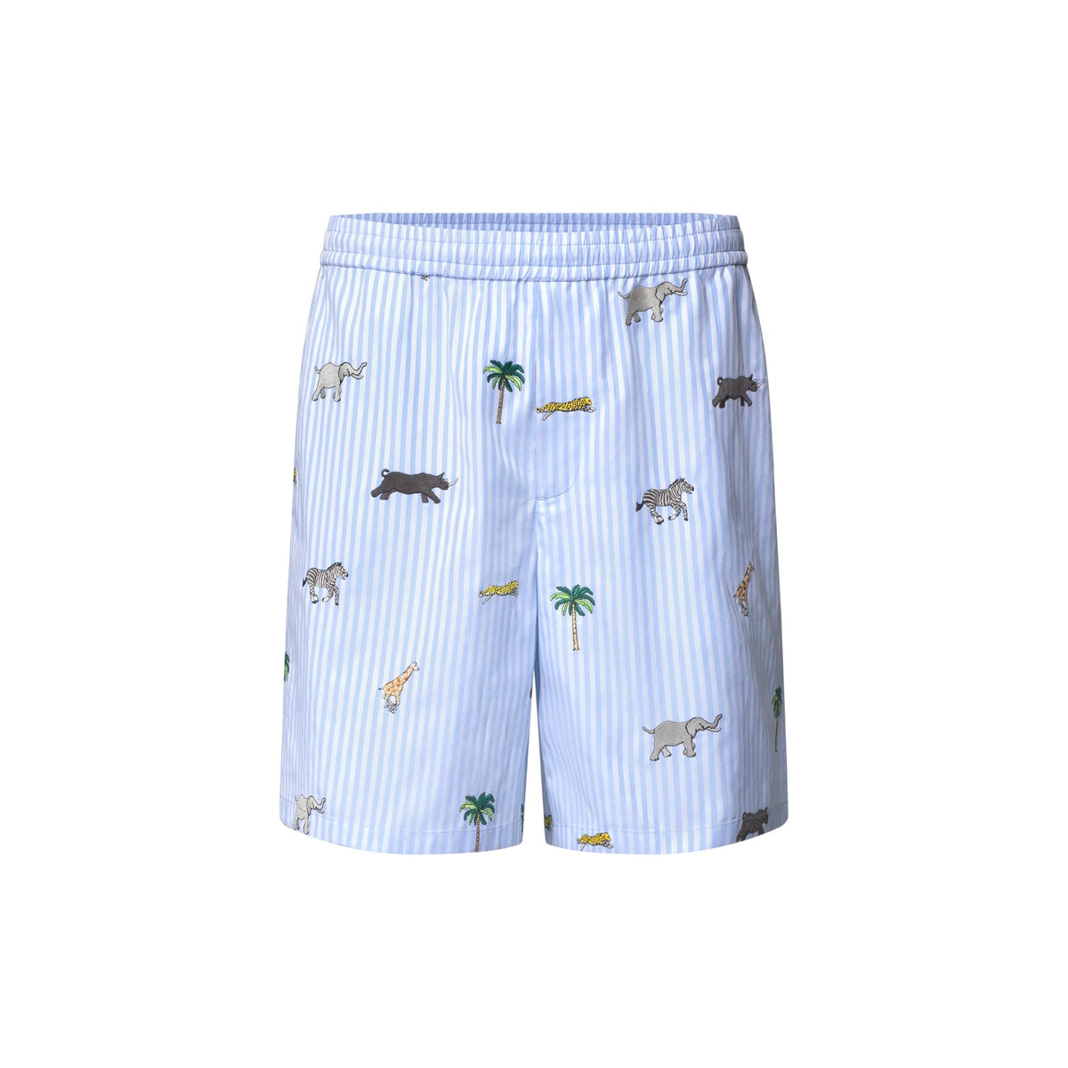 LV x The Darjeeling Limited Embroidered Striped Shorts