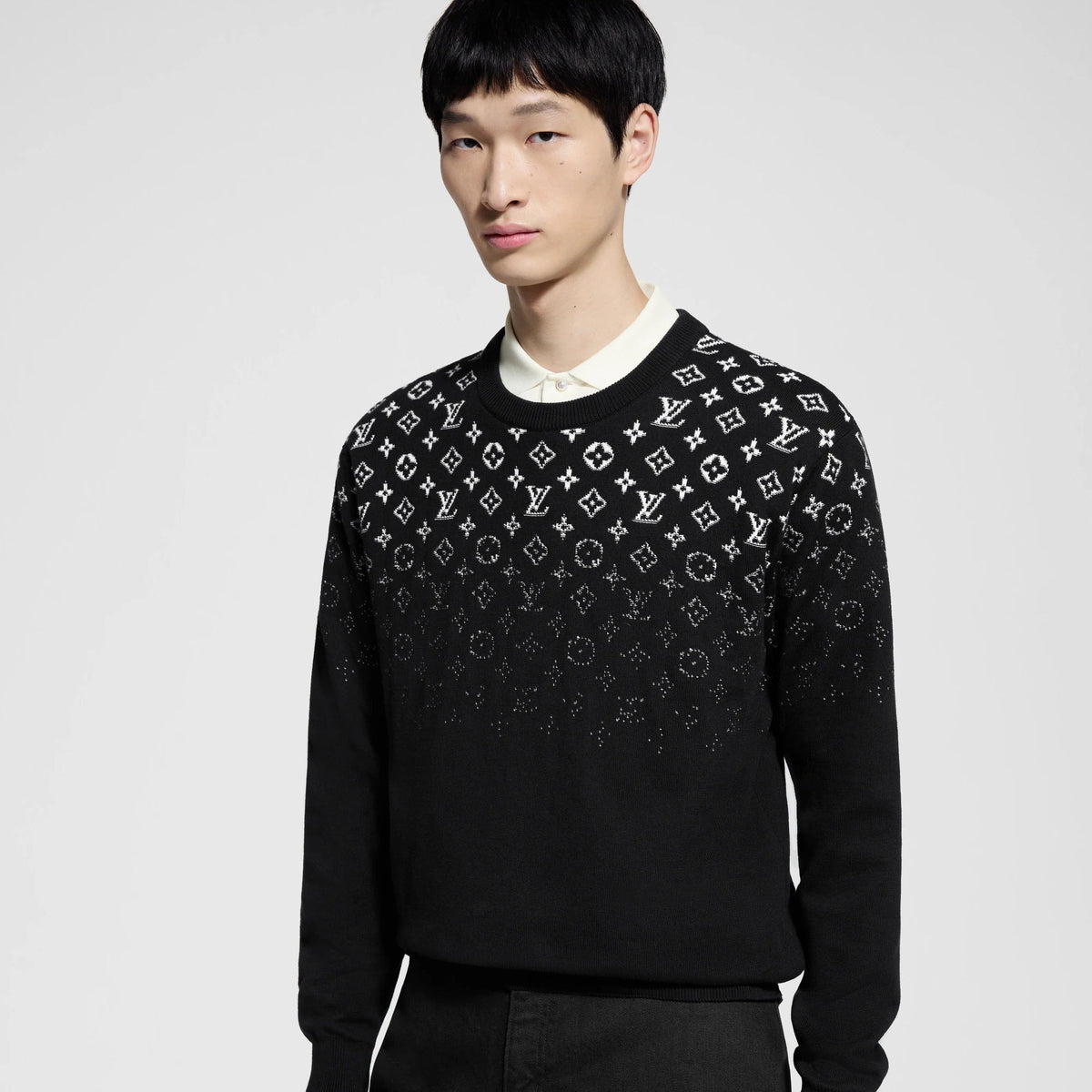 Gradient Cotton Crewneck