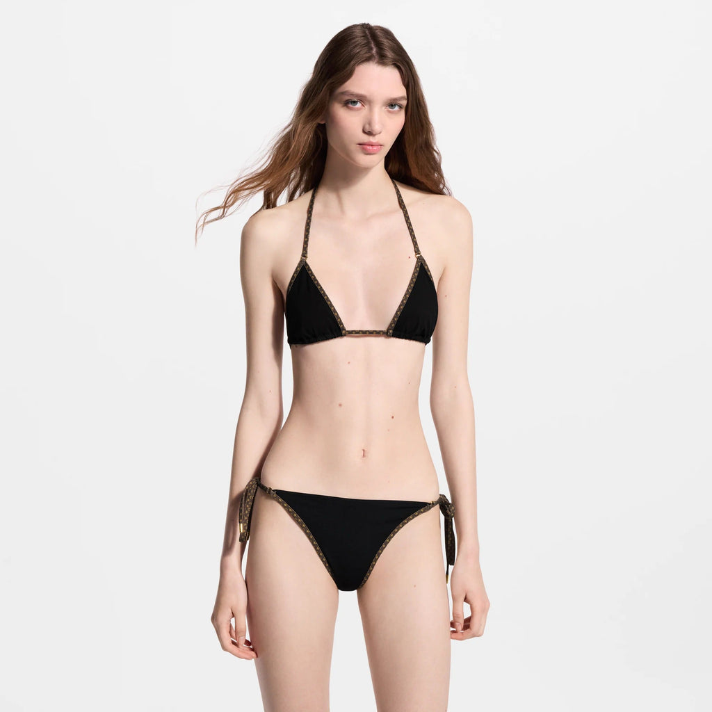 Monogram Accent Bikini Top