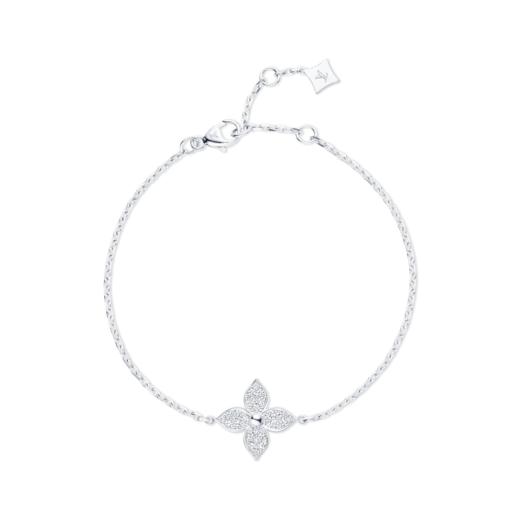 Idylle Blossom Bracelet, White Gold, Diamonds