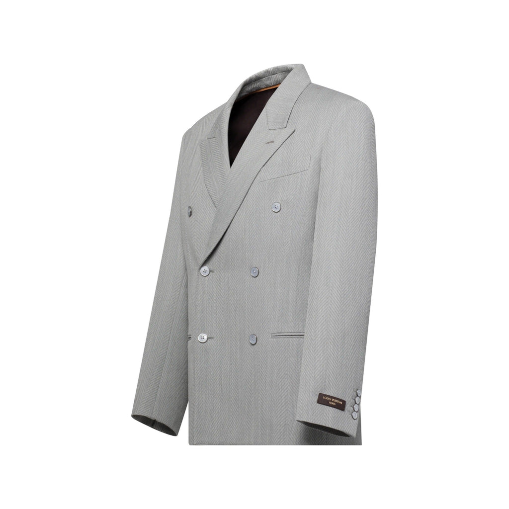 Relaxed Reflective Double-Breasted Jacket