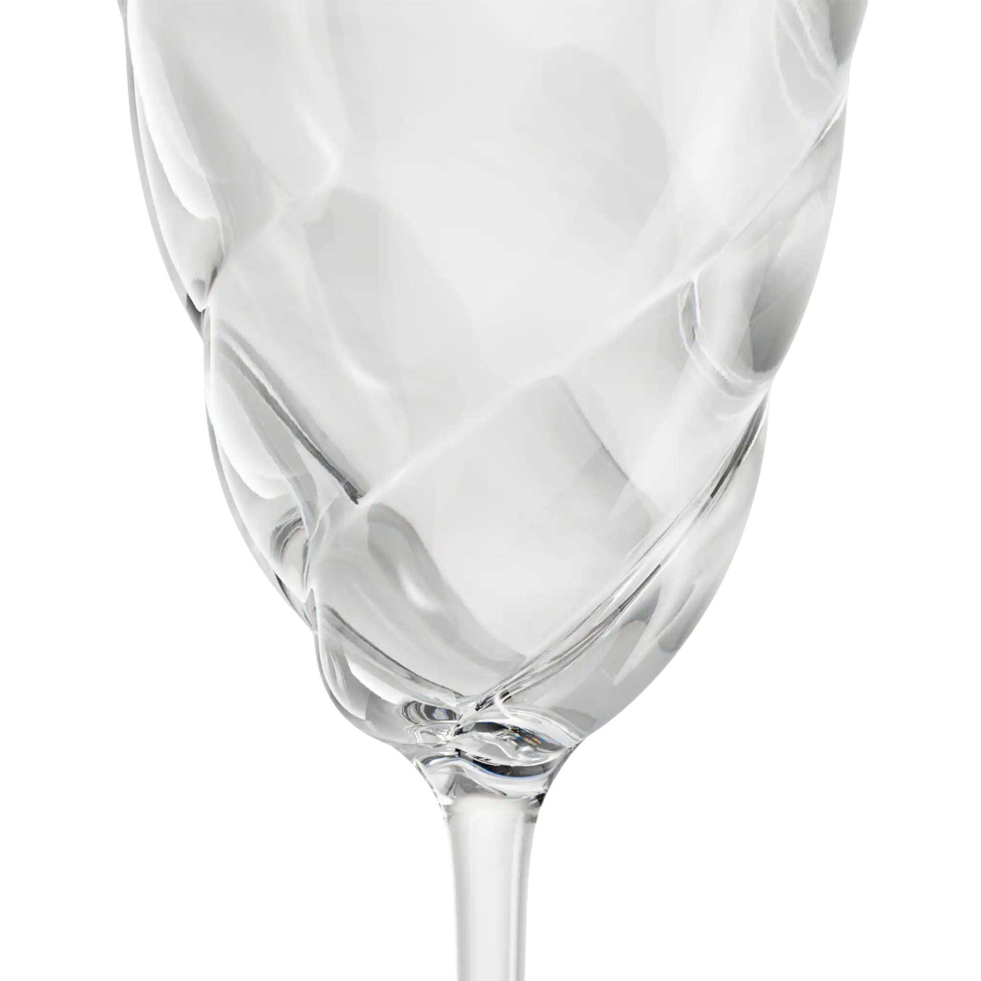 Twist Set of 2 Champagne Glass H25