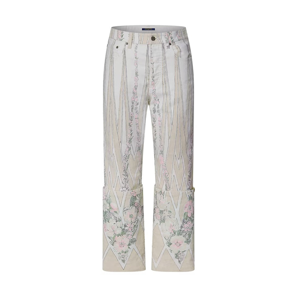Floral Wallpaper Print Pants