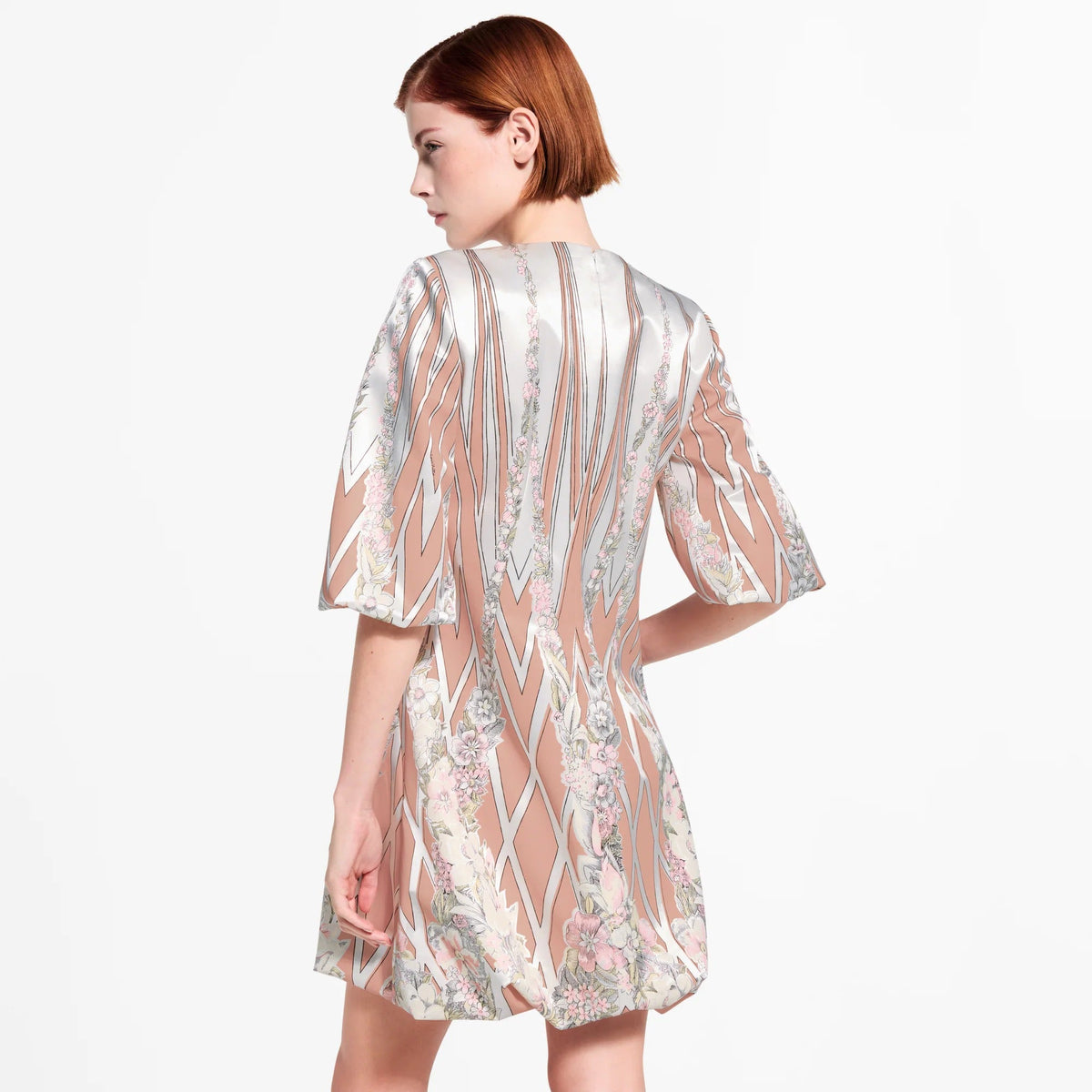 Floral Wallpaper Mini Dress