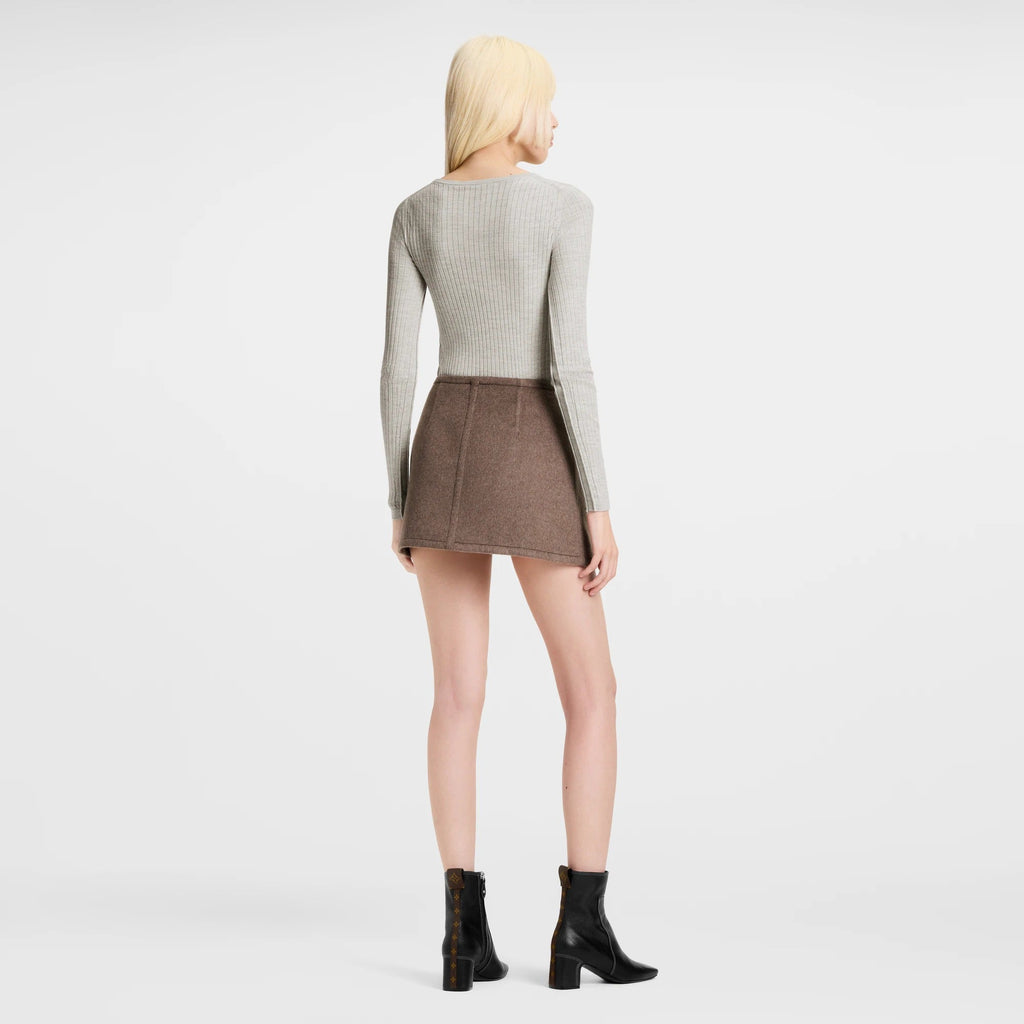 Lace Tie Mini Wrap Skirt