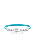 Silver Lockit Beads Bracelet, Sterling Silver and Polyester Cord