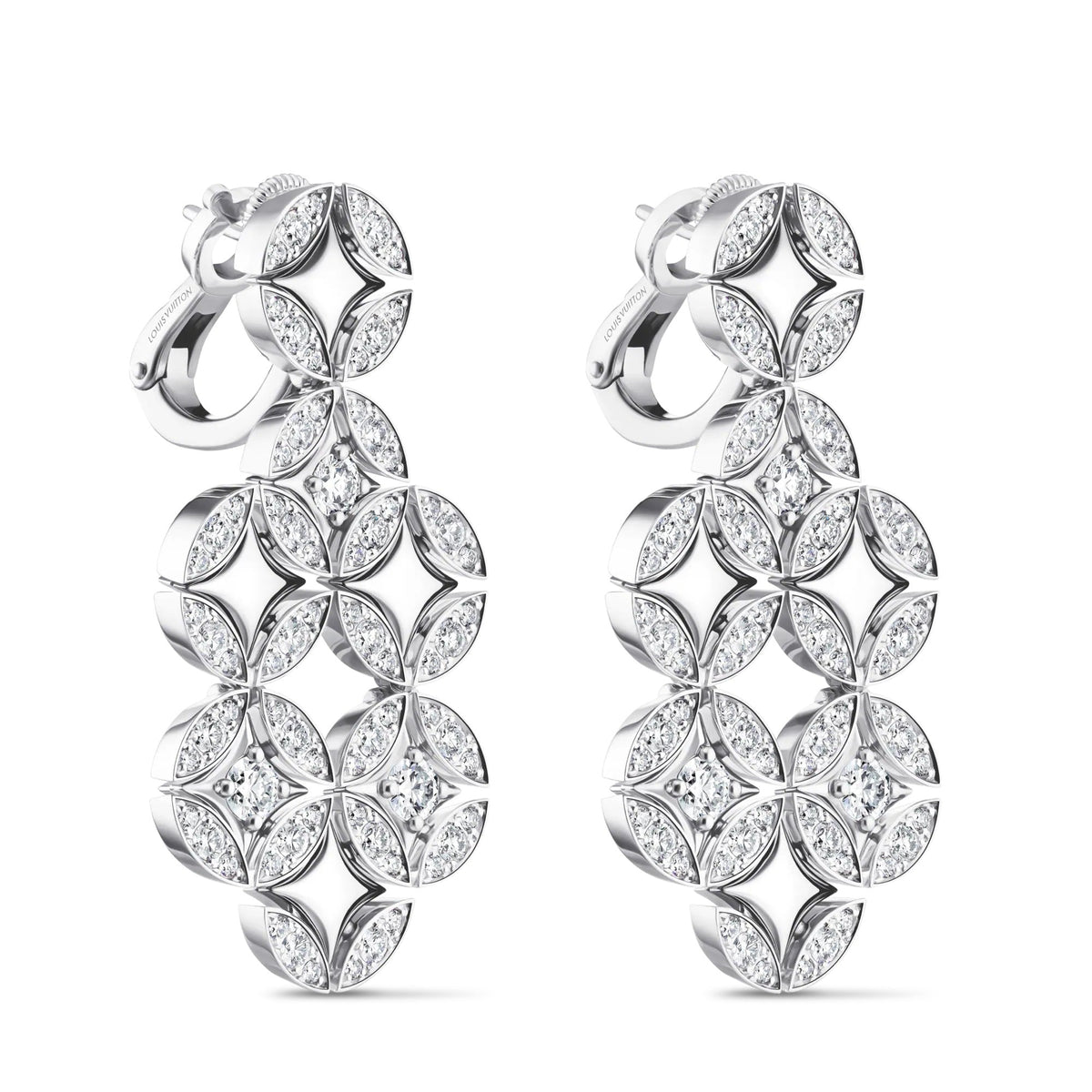 Galaxie Earrings, White Gold and Diamonds