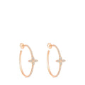 Idylle Blossom Hoops, Pink Gold And Diamonds