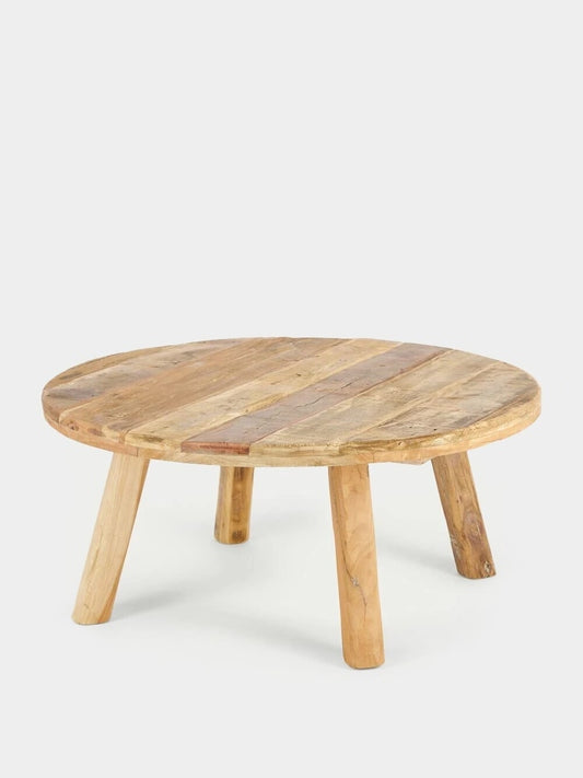 Tablua Round Brown Recycled Wood Coffee Table