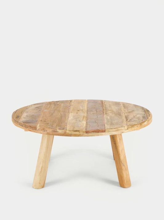 Tablua Round Brown Recycled Wood Coffee Table