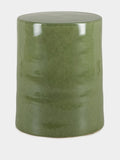 Tablua Green Earthenware Cylindrical Side Table Stool