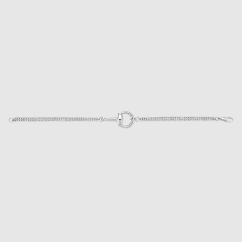 Gucci Horsebit diamond 18k bracelet - 18k white gold