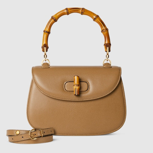 Gucci Bamboo 1947 small bag - beige leather