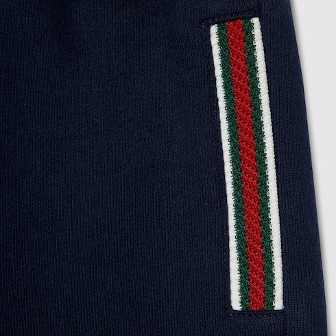 Children's cotton jogging pants - dark blue