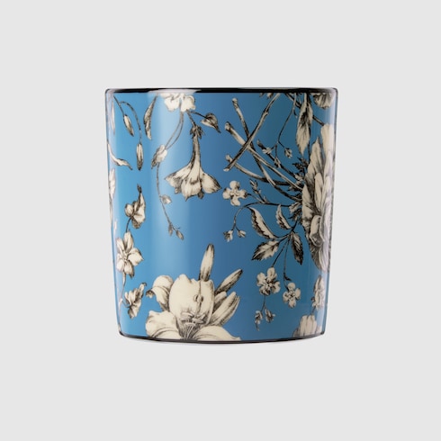 Gucci Flora Sketch print candle, Inventum scent - blue and ivory