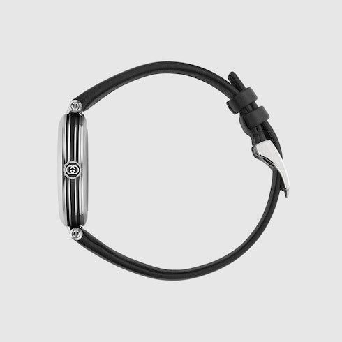 Model 2000 watch, 30mm - black leather