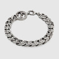 925 Sterling Silver Interlocking G Chain Bracelet