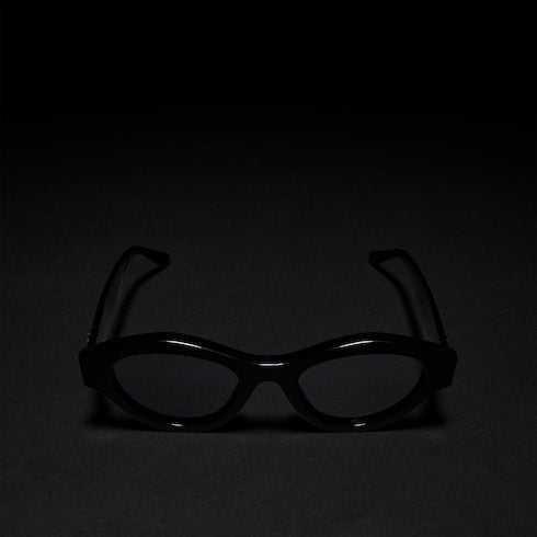 Cat-eye frame sunglasses - black
