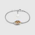 Gucci Interlocking chain bracelet - palladium-toned brass