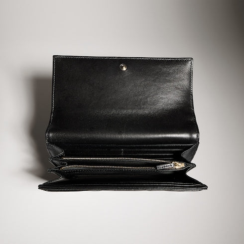 GG Marmont continental wallet - black leather