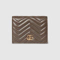 GG Marmont small wallet - dark taupe leather
