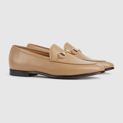 Women's Gucci Jordaan loafer - beige leather