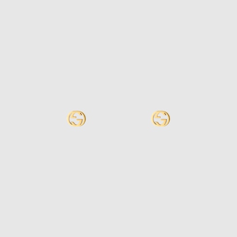 gold earrings - Gucci Interlocking 18k