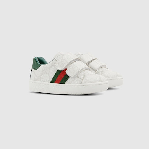 Toddler Ace sneaker - white GG Supreme canvas