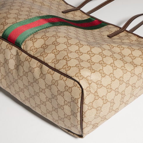 Gucci Tribeca large tote bag - sand and brown GG canvas