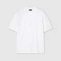 Soft rayon jersey T-shirt with embroidery - white