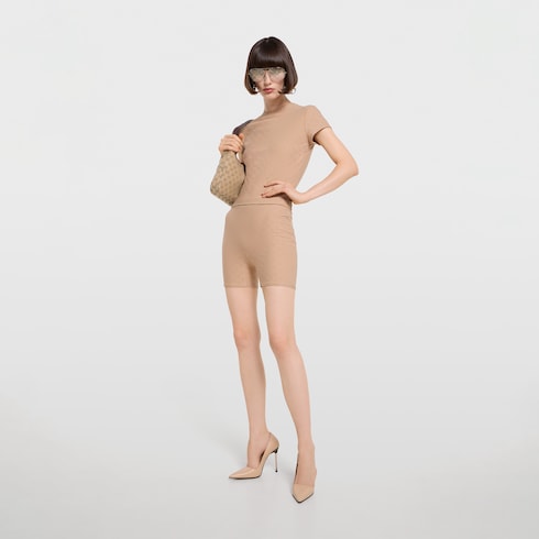 GG jersey jacquard shorts - beige