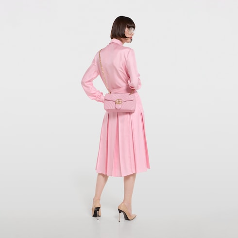 GG Marmont medium shoulder bag - light pink leather