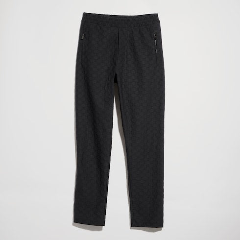 GG jersey jacquard sportswear pants - black