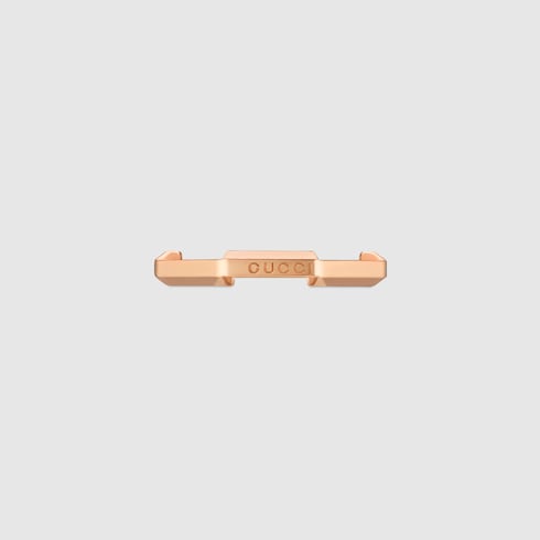 Gucci Link to Love 18k mirrored ring - 18k rose gold
